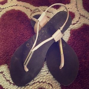 Classic⚜️Blush & Gold Sandals⚜️EUC